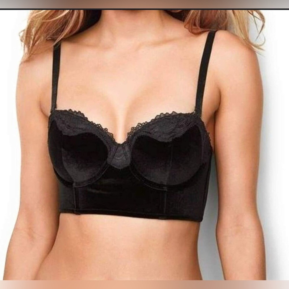 VS Black Velvet Strapless